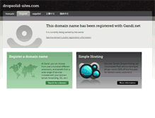 Tablet Screenshot of dropsolid-sites.com